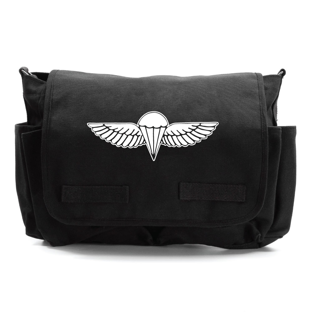 Stonewashed Vintage Military Paratrooper Messenger Shoulder Bag